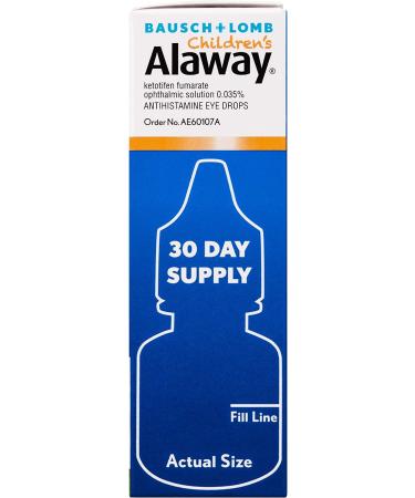 Bausch + Lomb Alaway Children's Antihistamine Eye Drops - 0.17 oz (5mL) - Buy Online on GoSupps.com