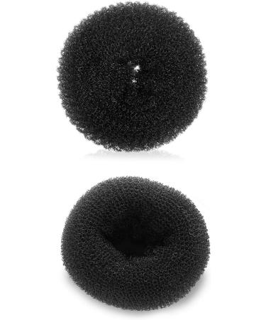 sukevitor 4 Pcs Hair Donut Hair Doughnut Black Bun Doughnut Black Rings for Hair with 20 Pcs U-Shaped Hair Pins for Girls Kids and Women - Buy Online on GoSupps.com