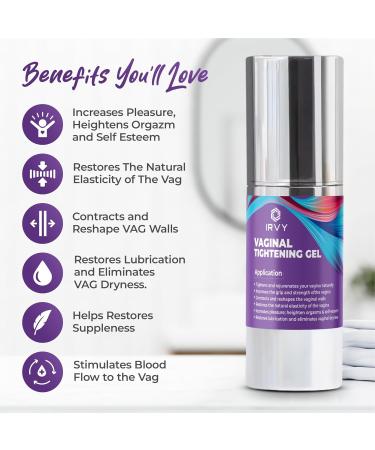 Irvy Premium Vaginal Tightening Cream - Instant Feminine Care Gel (1 Fl Oz) | Shop Now for International Shipping - Buy Online on GoSupps.com