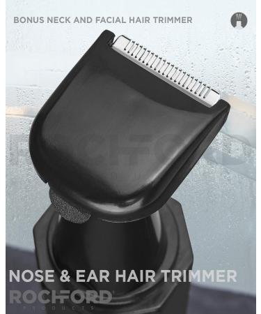 Water Resistant Stainless Steel Nose & Ear Hair Trimmer with LED Light | Heavy-Duty Facial Trimmer & Stand - Shop Now - Buy Online on GoSupps.com