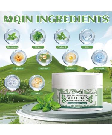 exatta CHILLFLEX Instant Cooling Instant Cooling Instant Cream 100 g Chillflex Cream joint activities throughout the body instant cooling soothing cream for muscles lumbar vertebrae neck - Buy Online on GoSupps.com