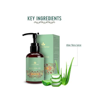 AVIMEE HERBAL Pure Aloe Vera Gel For Face Skin & Hair Ultimate Gel For Glowing Skin | For Both Men and Women Suitable for All Skin Types 100 ml (Pack of 1) - Buy Online on GoSupps.com