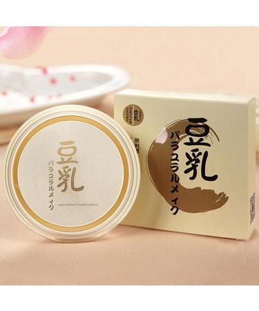 Concealing and Setting Soy Milk Powder Soy Milk Transparent Pressed Powder Japanese Concealing & Setting Soy Milk Powder Long Lasting Coverage Smoothing & Oil Control (Natural) - Buy Online on GoSupps.com