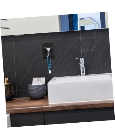 Buy Homsfou 4-Piece Razor Stand & Shower Hooks - Durable ABS Accessories for Men | Perfect Razor & Brush Holder | International Shipping Available - Buy Online on GoSupps.com