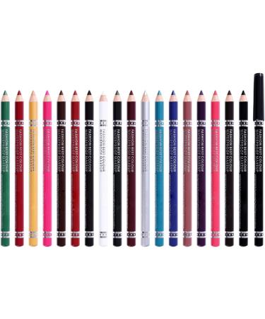 Pinceau Yeux 19 couleurs imperm able l'eau crayon Eyeliner -transpiration color crayon l vres crayon sourcils facile crayon Eyeliner multi-usages De Cuivre Piscine (Q One Size) - Buy Online on GoSupps.com