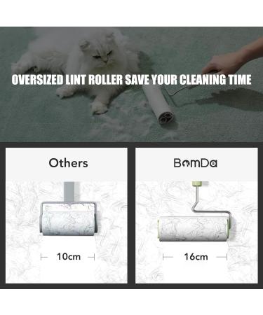 BOMDA Extra Sticky Lint Roller - Large Pet Hair Remover for Sofa Bed & Carpet | 270 Sheets for Cats & Dogs - Buy Online on GoSupps.com