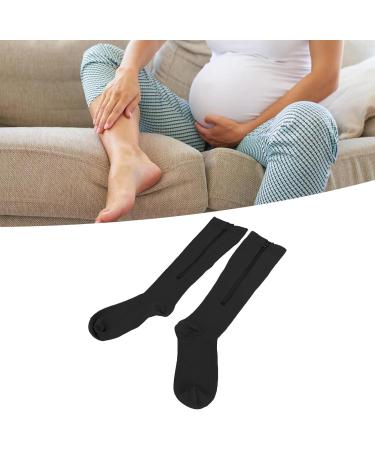 Buy Weikeya Women's Compression Stockings with Zipper - Closed Toe 15-20 mmHg XXL Black | Muscle Regeneration Aid & Fatigue Prevention - Buy Online on GoSupps.com