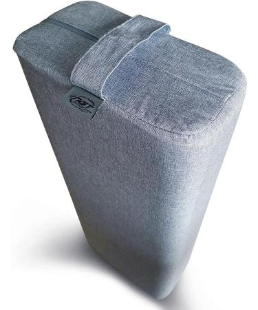 NGT Rectangular Yoga Bolster Pillow for Meditation and Support - Washable Suede Pillowcase - Blue - Buy Online on GoSupps.com