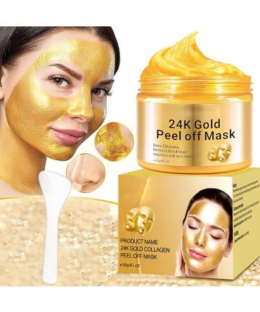Gold Foil Peel Off Mask - Anti Wrinkle & Anti Aging Face Peel Mask - Purifying Acne & Reducing Fine Lines - Skin Care Face Lifting Firming Peel off Face Mask