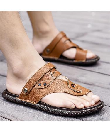 Bunion Correction Flip Flops for Men | Summer Orthotic Sandals | Brown Size 10.5 - Buy Online on GoSupps.com