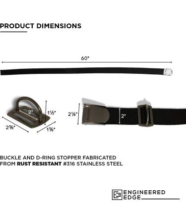 Diving Weight Belt | Nylon Scuba Dive Belt with Stainless Steel Buckle and D Rings - Buy Online on GoSupps.com