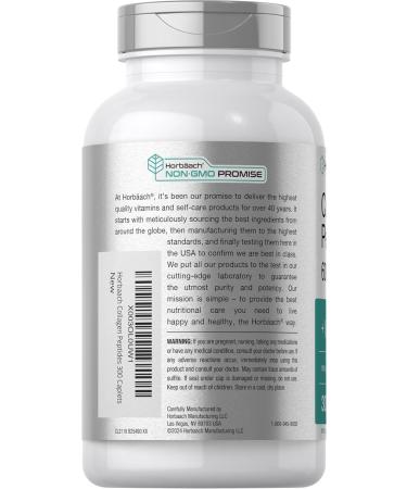 Horb ach Collagen Peptides 6000mg | 300 Caplet Pills | with Vitamin C | Hydrolyzed Collagen Supplement | Non-GMO Gluten Free - Buy Online on GoSupps.com