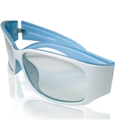 Buy SJ3D Polarized Passive 3D Glasses - Sporty White/Blue for LG Philips Sony & More - Includes Microfiber Bag & Cleaning Cloth - Buy Online on GoSupps.com