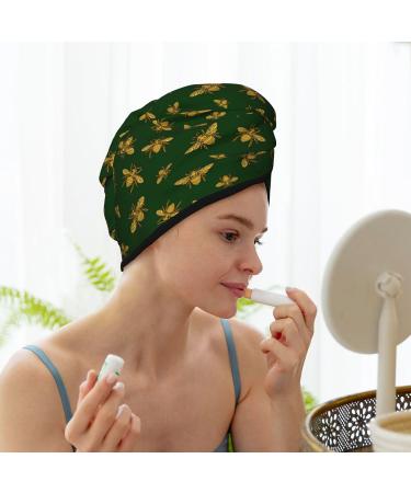 Quick-Dry Hair Towel Wrap with Button - Hohey Bee Towel Turban for Effortless Hair Drying - Buy Online on GoSupps.com