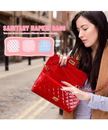 Exceart Storage Pocket Set - 3pcs Menstruation Pad Pouches | Portable Sanitary Napkin & Travel Cosmetic Bags for Teens - Buy Online on GoSupps.com