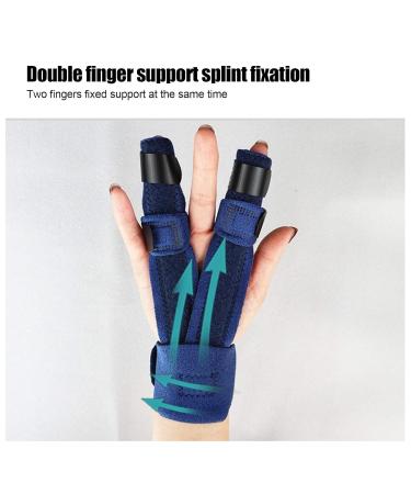 YUYTE Two Fingers Splint - Adjustable Support Brace for Broken Fingers Injuries Arthritis & Pain Relief | International Shipping - Buy Online on GoSupps.com
