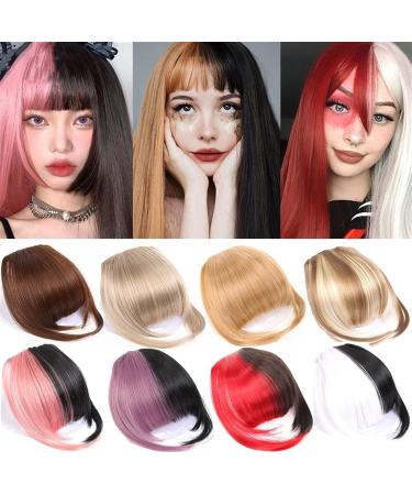 Bangs Hair Clip French Bangs Hair Clip in Bangs Thick Curved Bangs Extensions 6" Short Synthetic Bangs Fringe with Temples Hairpieces for Women Girls Bangs Clip in Hair (Color : 006) - Buy Online on GoSupps.com
