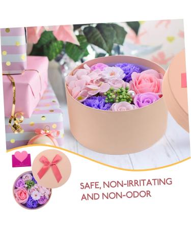 Ipetboom Preserved Flower Decoration Artificial Plants Scented Soap Rose Petals Plant Indoor Christmas Decorations Scented Soap Roses Gift Indoor Plant Soap Flower Purple Delicate Gift Box 16.2X16.2X8.2CM Purple - Buy Online on GoSupps.com