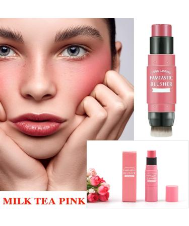 Cream Contour Blush Stick Long Lasting Waterproof Blush Stick for Cheeks&Lips Multipurpose Face Highlighting Concealing Cream Shimmer Contour Stick Makeup for Women 01 - Buy Online on GoSupps.com