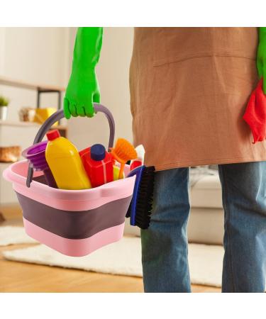 Dyeulget Foot Soaking Bath Basin - Soak Basin with Massaging Rollers and Handle - Stress Relief Foot Spa for Home Outdoor Travel Pink + Purple - Buy Online on GoSupps.com