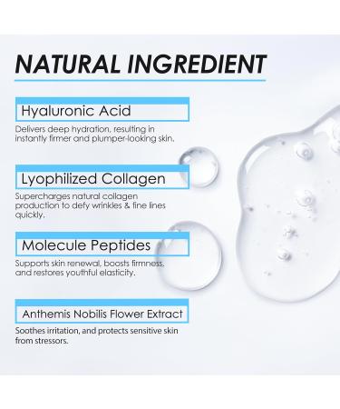 Noviqo Freeze Dried Collagen for Face Anti-Wrinkle Freeze-Dried Nano-Silk Collagen System Instant Face & Eye Lift Treatment Suitable for Skin Care - Buy Online on GoSupps.com