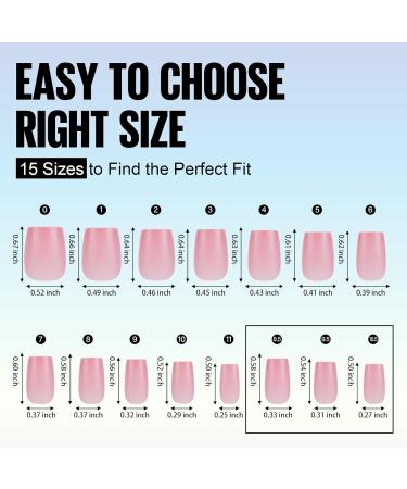 TOMICCA 180PCS Extra Short Coffin Gel Nail Tips - Pink Matte Finish - 15 Sizes - Press On Nails for Nail Art Extensions - Buy Online on GoSupps.com