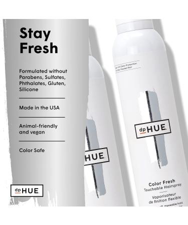 dpHUE Color Fresh Touchable Hairspray - 8 oz - Provides Heat & Humidity Protection - Soft Non-Sticky Hold - Color Safe - For All Hair Types - Buy Online on GoSupps.com