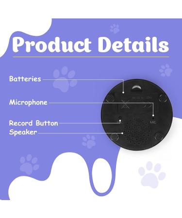 Suhsai Dog Keys - 30 Sec Voice Recording & Buzzer | 4PC Dog Communication Buttons | Clear Playback & Circuit Key Set - Buy Online on GoSupps.com