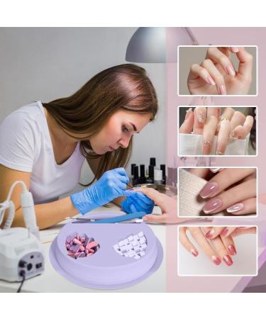 Bol de Trempage - Bac D tachage Vernis Gel Et Poudre Bol De Trempage Pliable R utilisable Pour Maison Voyage Salon Violet - Buy Online on GoSupps.com