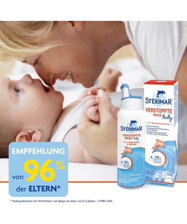 St rimar Sea Water Nasal Spray - 100% Natural 2 in 1 Solution for Babies & Children (3+ Months) - 100ml - Buy Online on GoSupps.com