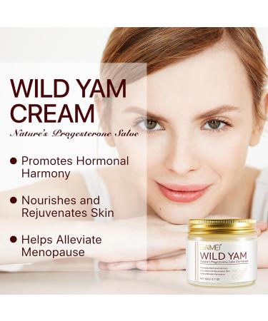 Wild Yam Cream for Hormone Balance | Organic Menopause Relief | Facial Moisturizer 2 OZ - Buy Online on GoSupps.com