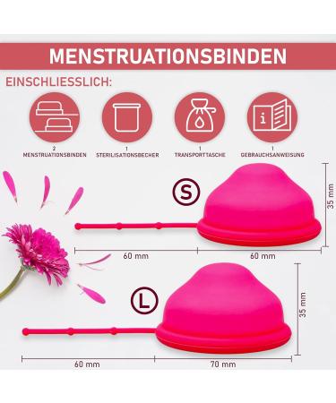 BiBrad Menstrual Disc S+L - Reusable Periodic Disc with Sterilizer & Carry Bag - Eco-Friendly Alternative to Cups & Tampons - Buy Online on GoSupps.com