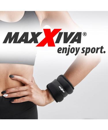 MAXXIVA Running Weight Set - 2 x 0.5kg Weight Cuffs for Arms & Legs | Iron Sand Filling for Strength Training Jogging & Rehab Fitness - Buy Online on GoSupps.com