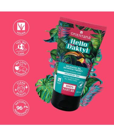 Orientana - Gentle Facial Cleansing Gel | pH Neutral to Skin | Contains Date Extract | Rich in Natural Ingredients | Matcha Tea Hydrolate & Bhringaj Extract | For All Skin Types | 125ml Dactyl - Buy Online on GoSupps.com