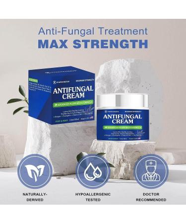 Tea Tree Oil Antifungal Cream - Athletes Foot, Jock Itch, Ringworm Treatment - Hydrating Anti Fungal Cream for Itchy Skin Relief - Buy Online on GoSupps.com