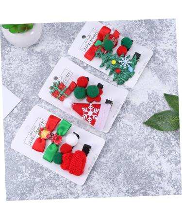 FRCOLOR 9 Sets Infant Hair Clips Girl Hair Clips Hair Accessories for Girls Xmas Hair Bows Christmas Hair Pins Xmas Hair Clips Christmas Barrettes Kid Barrettes for Christmas Kids Hair Pin - Buy Online on GoSupps.com