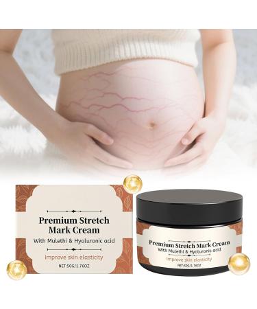 Stretch Mark Cream for Pregnancy - 50g Pregnant Belly Cream - Non-Greasy Moisturizer Prevents Stretch Marks and Improves Elasticity - Buy Online on GoSupps.com