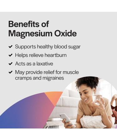 PureFormulas Magnesium Oxide 300 mg Healthy Heart Relaxation Immune Support Non-GMO Vegetarian Capsules 250 Count - Buy Online on GoSupps.com