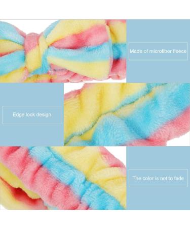 3 Pieces Microfiber Bowtie Headbands Bowknot Elastic Hair Band Adjustable Makeup Headbands Wash Spa Yoga Sports Shower Facial Hair Band for Girls Women (Classic Patterns) - Buy Online on GoSupps.com