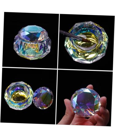 Healeved Crystal Glass Dappen Dishes for Acrylic Nail Sequin Storage Holder Glass Nails Cup Nail Crystal Bowl Plates Glass Votive Candle Holders Dappen Bowl Nail Cup Penholder Modeling Miss - Buy Online on GoSupps.com