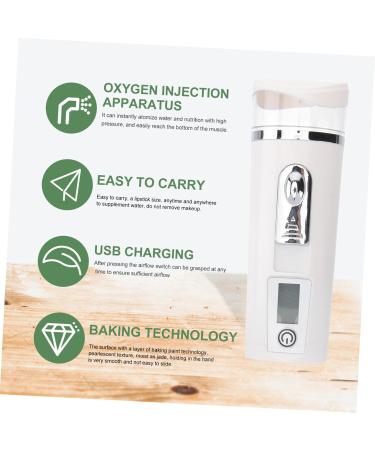 DRESSOOS Hydrating Instrument Facial Mist Sprayer Steamer Mister Portable Face Humidifier White Abs - Buy Online on GoSupps.com