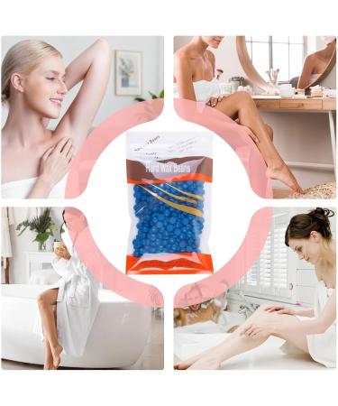 Nudorpn Wax beads for hair removal 100 g organic skin care remover 100 g hard wax beads for face eyebrows armpits intimate area elbows legs armpits back - Buy Online on GoSupps.com