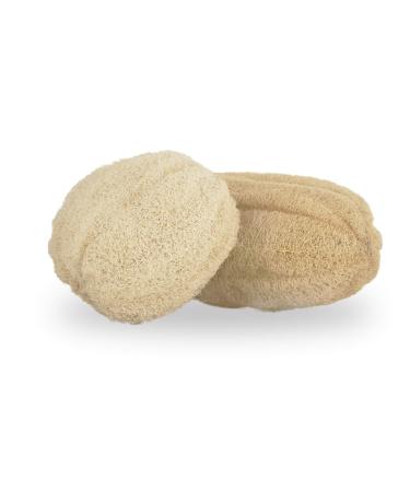 Loofah Moments bathing sponge |Natural sponge made of Luffa vegan & plastic -free shower sponge & peeling Luffashwamm approx. 17 cm hand -sewn in Germany - Buy Online on GoSupps.com