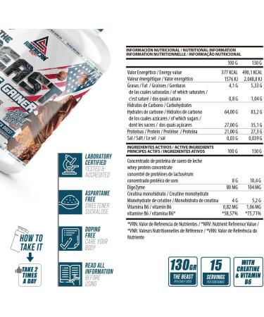 AS AMERICAN SUPPLEMENT Mass Gainer rich in carbohydrates and proteins helps with weight gain increases muscle mass contains creatine monohydrate 2 kg 1 package vanilla Vanilla 2 kg Paquete de 1 - Buy Online on GoSupps.com