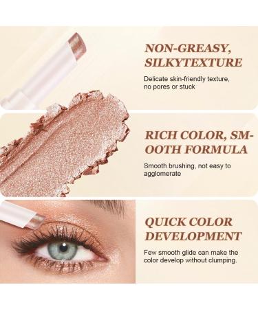 Long Lasting Eyeshadow Stick Fard a Paupiere Creme Tr s Pigment e Jelly Jewels Glitter Stick Paillettes Longue Dur e Sensation de Ros e Chatoyant Intense en Couleurs 01 - Buy Online on GoSupps.com