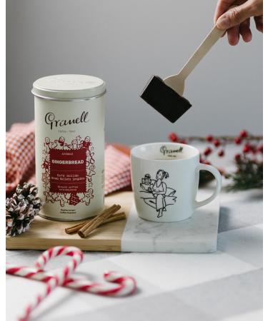  GRANELL CAFES-1940 Granell Caf s 1940 - Aroma Gingerbread Coffee | 100% Naturally Roasted Arabica Ground Coffee with Gingerbread Flavor | Christmas Special Edition | 250g Jar - Buy Online on GoSupps.com
