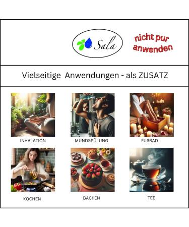  SALA Sala Organic Clove Essential Oil - Natural Flavour - To be consumed - 30ml - Buy Online on GoSupps.com