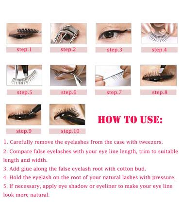 Lookathot 15 Pairs Feather False Eyelashes - Handmade & Reusable for Charming, Sexy, and Fun Styles - Buy Online on GoSupps.com
