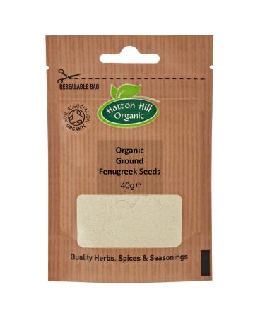 Organic Ground Fenugreek Seeds 40g by Hatton Hill Organic - Buy Online on GoSupps.com