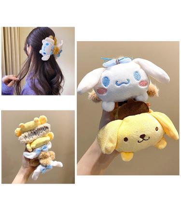 Kawaii Plush Hair Claw Clips for Women and Girls - Non-Slip Strong Hold Hair Barrettes - Cute Cartoon Hairpins in Yellow - Hair Accessories for Thick, Thin, and Long Hair - Buy Online on GoSupps.com